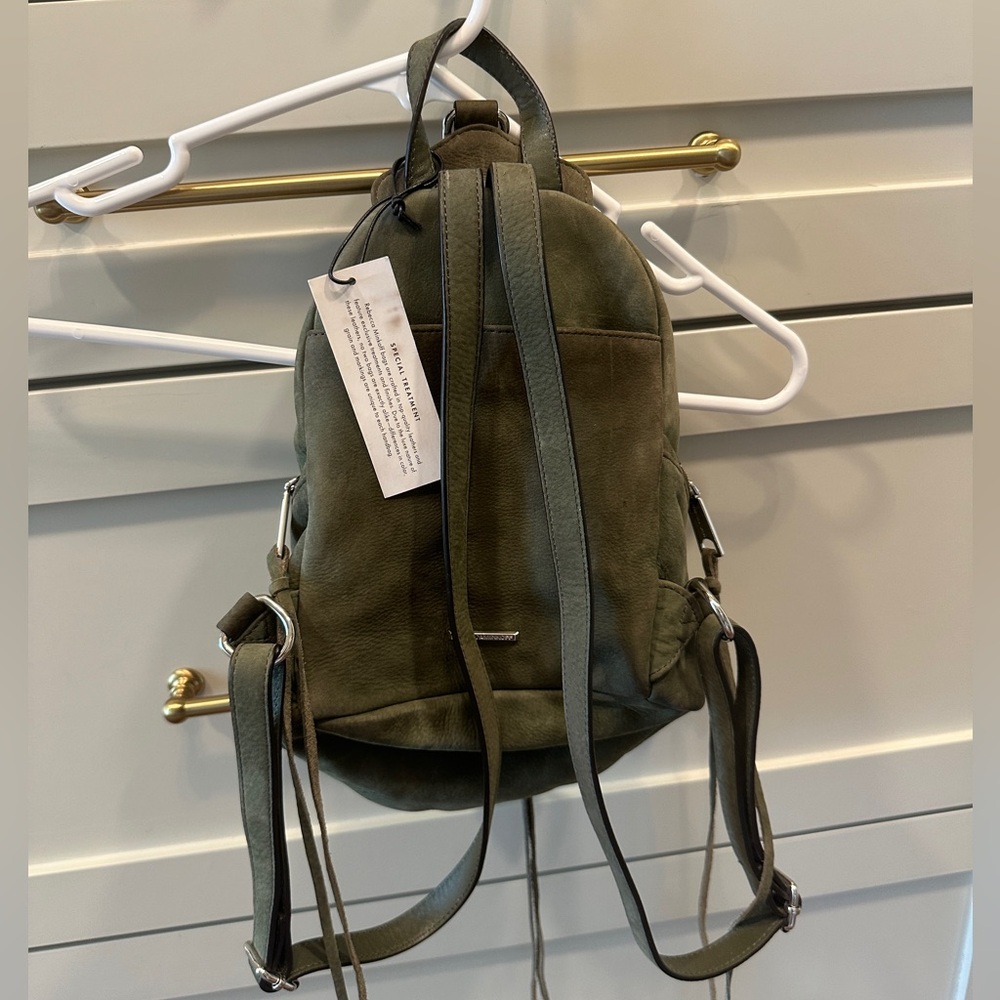 Rebecca Minkoff backpack - army green leather & suede